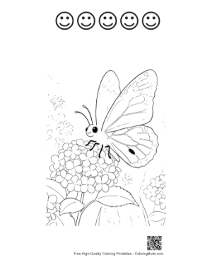 Thumbnail: Easy Monarch Butterfly Printable and 5 Happy Face Outline
