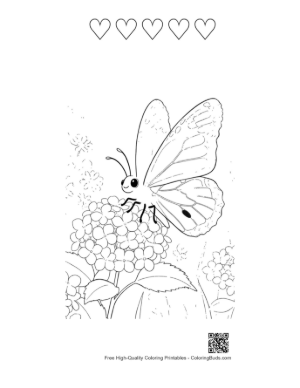 Thumbnail: Easy Monarch Butterfly Printable and 5 Heart Outline