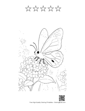 Thumbnail: Easy Monarch Butterfly Printable and 5 Star Outline