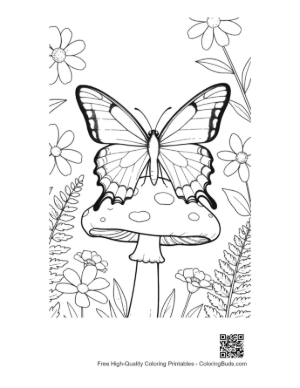 Thumbnail: Free Swallowtail Butterfly Coloring Page Printable