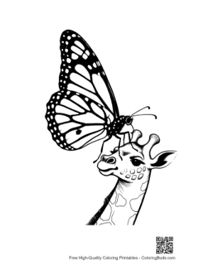 Thumbnail: Monarch Butterfly on Giraffe Head