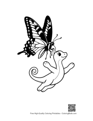 Thumbnail: Swallowtail Butterfly and Cute Dragonet Playing