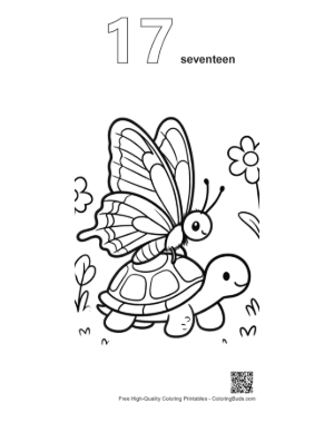 Thumbnail: Swallowtail Butterfly for Kids Printable Outline Number 17