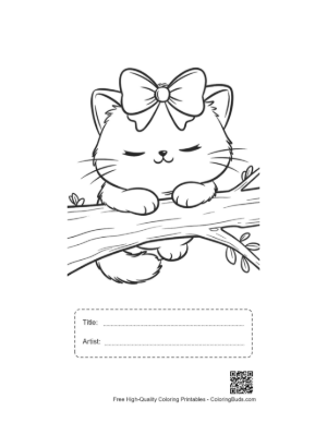 Thumbnail: Cute British Shorthair Printable with Title and Artist Box