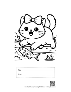 Thumbnail: Cute British Shorthair Printable with Title and Artist Box