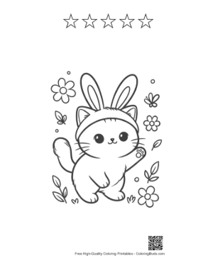 Thumbnail: Download British Shorthair for Kids Printable and 5 Star Outline