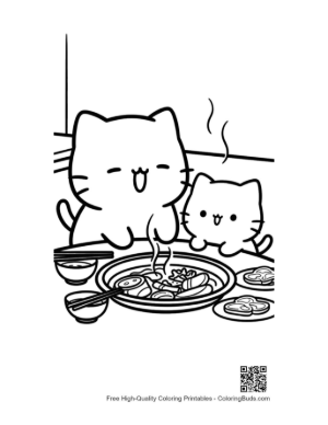 Thumbnail: Chibi Cats Printable