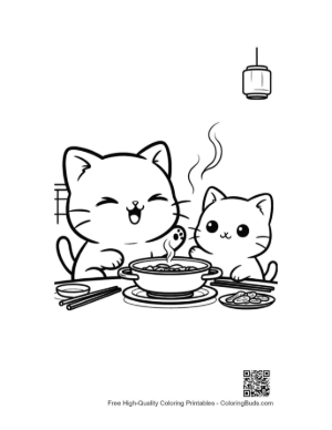 Thumbnail: Easy Chibi Cats Printable