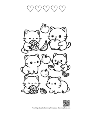 Thumbnail: Easy Kawaii Printable and 5 Heart Outline