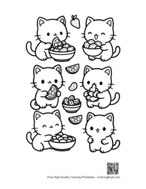 Thumbnail: Kawaii Coloring Sheet Printable