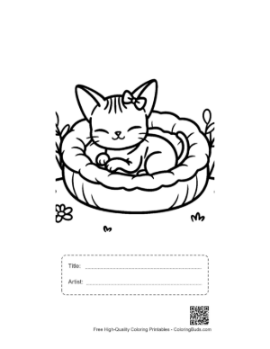 Thumbnail: Easy Sphynx Printable with Title and Artist Box