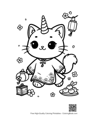 Thumbnail: Unicorn Cat Printable
