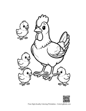 Thumbnail: Mother Hen and Her Chicks