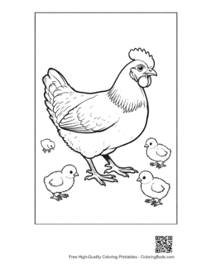 Thumbnail: Mother Hen with Adorable Chicks