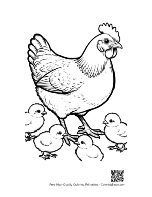 Thumbnail: Mother Hen with Adorable Chicks