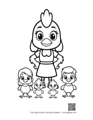 Thumbnail: Mother Hen with Her Cute Chicks