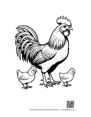 Thumbnail: Proud Rooster with Adorable Chicks