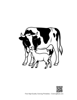 Thumbnail: Holstein Cow Nurturing Her Calf