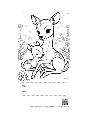 Thumbnail: Fawn Printable with Title and Artist Box