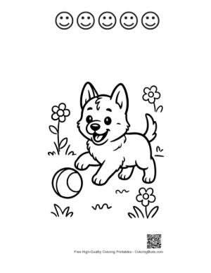 Thumbnail: Becie Printable and 5 Happy Face Outline