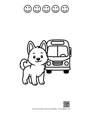 Thumbnail: Becie Printable and 5 Happy Face Outline