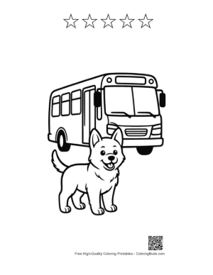 Thumbnail: Download Becgie Printable and 5 Star Outline