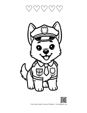 Thumbnail: Download Becgie To Color Printable and 5 Heart Outline