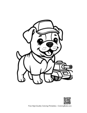 Thumbnail: Bulldog for Kids Printable