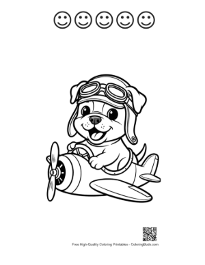 Thumbnail: download bulldog coloring sheet printable and 5 happy face outline