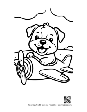 Thumbnail: Easy Bulldog Coloring Page Printable
