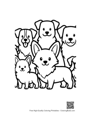 Thumbnail: Group of Cute Dogs with Corgi Star