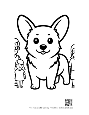 Thumbnail: Happy Corgi with Family