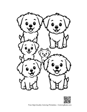 Thumbnail: Adorable Group of Puppy Dogs