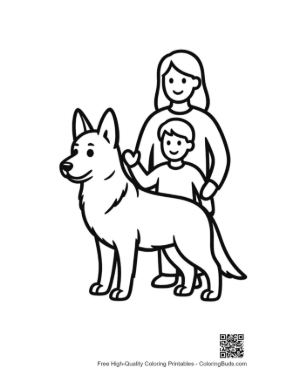 Thumbnail: Happy Family with German Shepherd