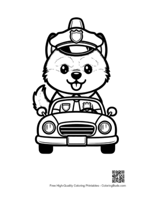 Thumbnail: Cute Husky Printable
