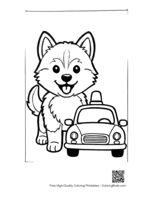 Thumbnail: Download Husky Coloring Page Printable