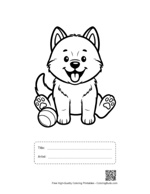 Thumbnail: Download Husky Printable with Title and Artist Box