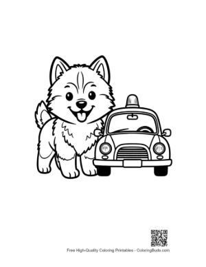 Thumbnail: Husky for Kids Printable