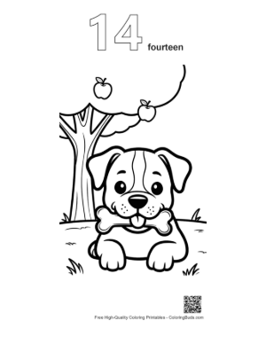 Thumbnail: Download Pitbull Coloring Sheet Printable Outline Number 14