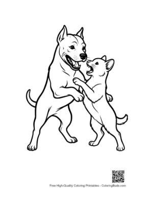 Thumbnail: Pitbull and Kitten Playful Sparring
