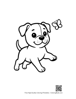 Thumbnail: Pitbull Coloring Page Printable