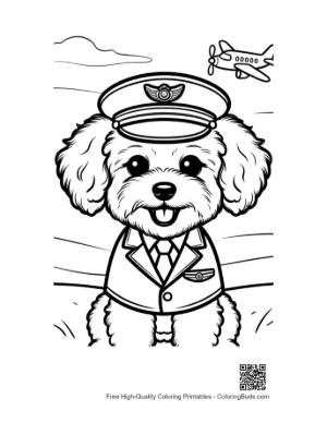 Thumbnail: Cute Poodle Printable