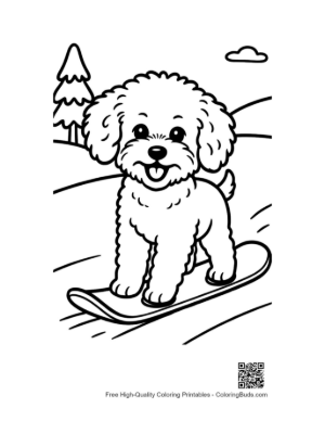 Thumbnail: Free Poodle for Kids Printable