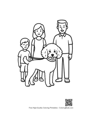Thumbnail: Happy Family with Fluffy Poodle