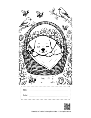 Thumbnail: Easy Puppies for Kids Printable with Title and Artist Box