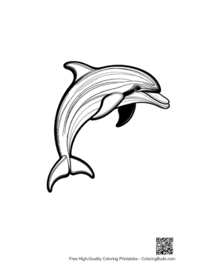 Thumbnail: Jumping Dolphin Outline
