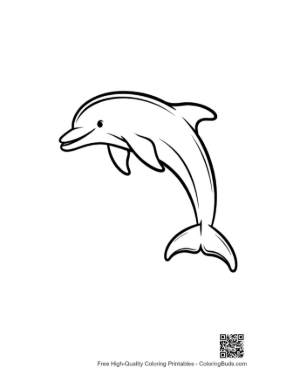 Thumbnail: Jumping Dolphin Outline