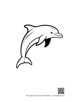 Thumbnail: Jumping Dolphin Outline