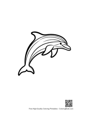 Thumbnail: Jumping Dolphin Outline