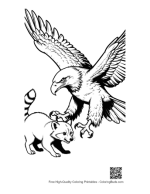 Thumbnail: Golden Eagle Clawing at Raccoon